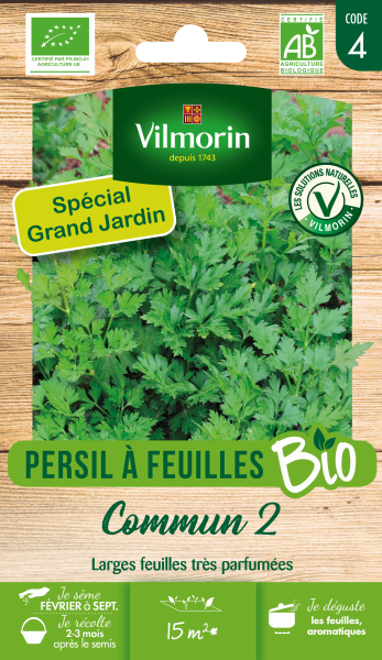 Aromatiques - Persil Commun 2 - BIO - Grand Modèle - face recto